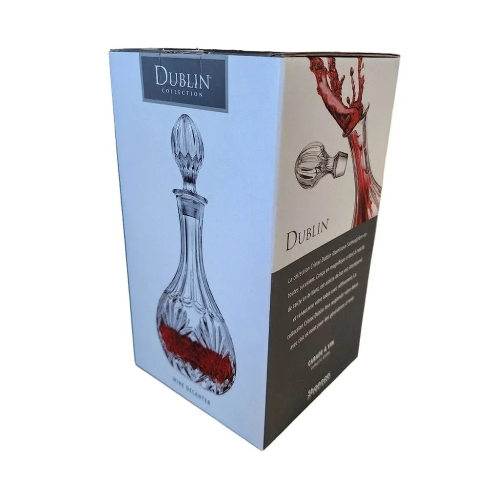 Godinger Liquor Decanter For Wine & Whiskey Dublin Collection 28oz - 850 ml NEW